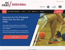 Tablet Screenshot of capitaldodgeball.com